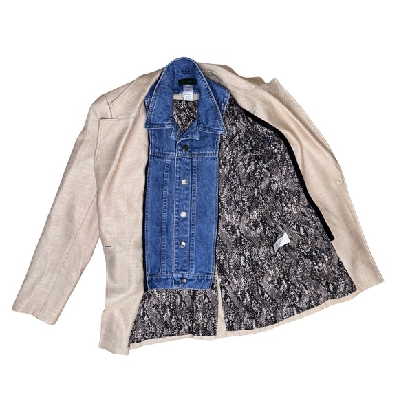 $645 VERONICA BEARD Lyda Dickey Blazer Jacket Sz 8 Beige Tan - Picture 11 of 16